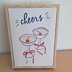 New View Gifts NWT canvas...adorable Can Be Hung Or Stand Up